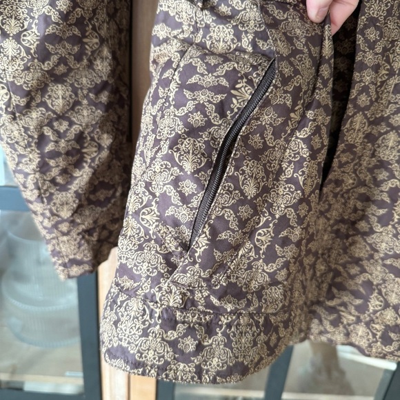 90s Vintage Sims Paisley print ski jacket puffer hooded pockets insulated snow - Picture 4 of 9